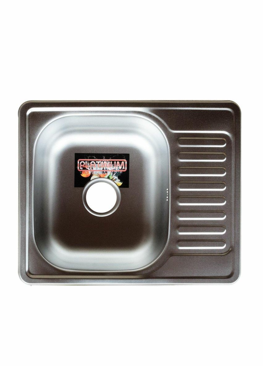 Кухонная мойка из нержавеющей стали 5848 ДЕКОР (0,6/170 мм) Platinum (316259872)