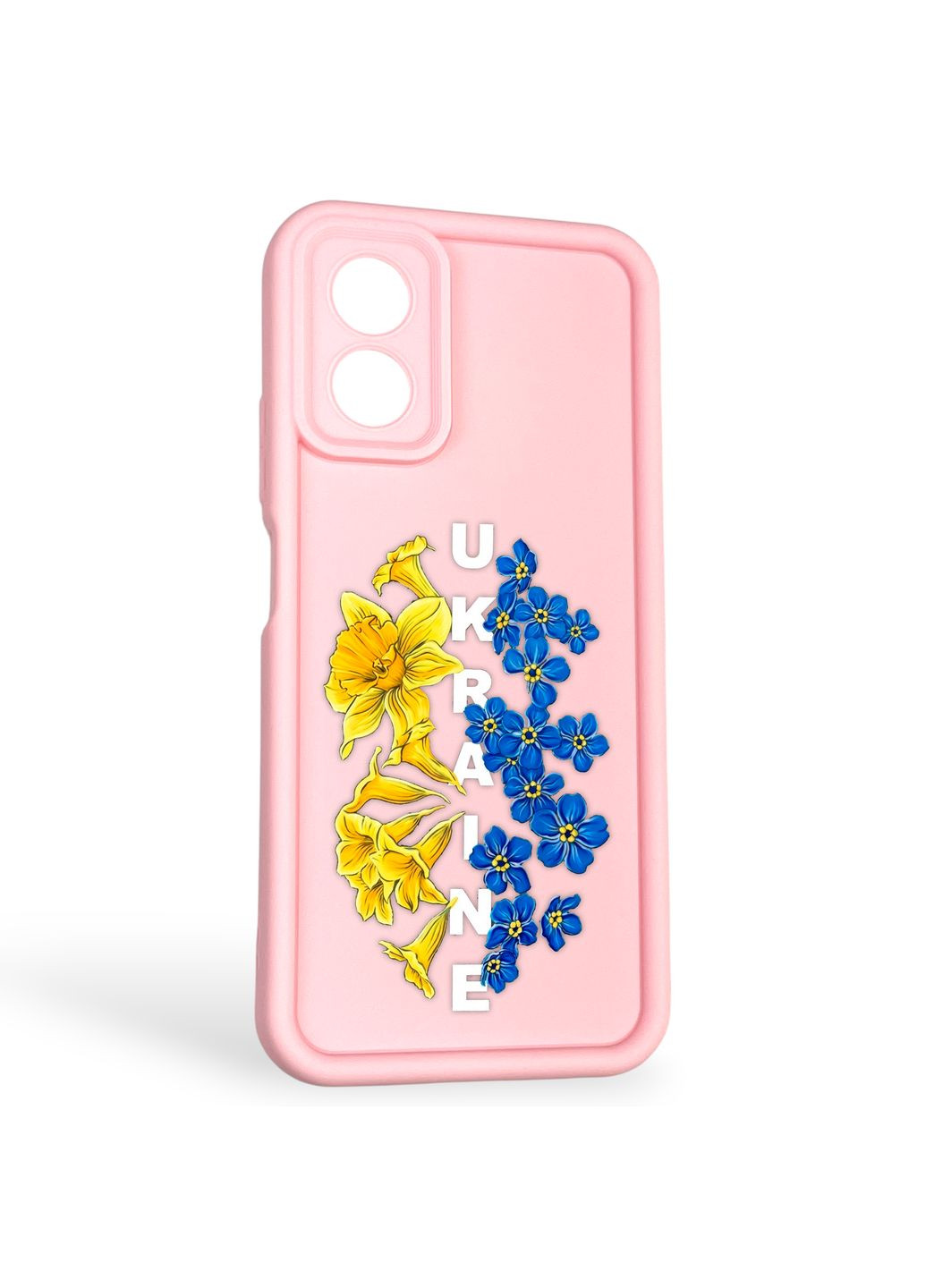 Чехол силиконовый Soft Touch с 3D принтом для A18 4G (CPH2591) розовый (Полная защита камеры) Oppo (373670803)