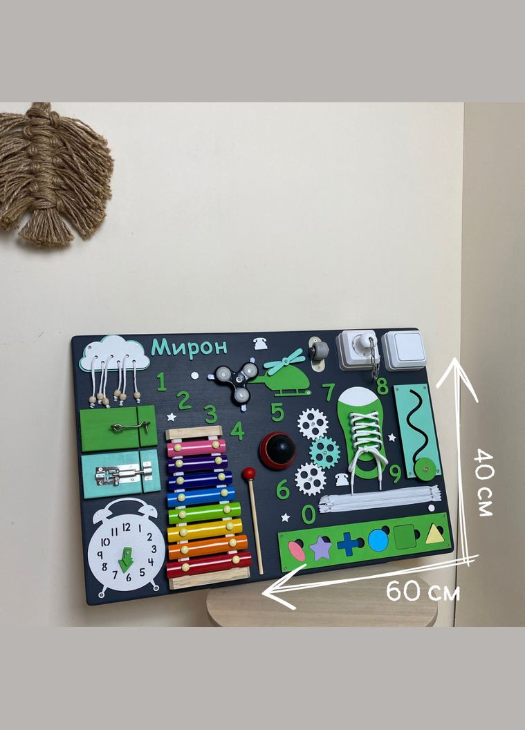 Универсальный бизиборд развивающая игрушка 40х60 см No Brand (355890426)
