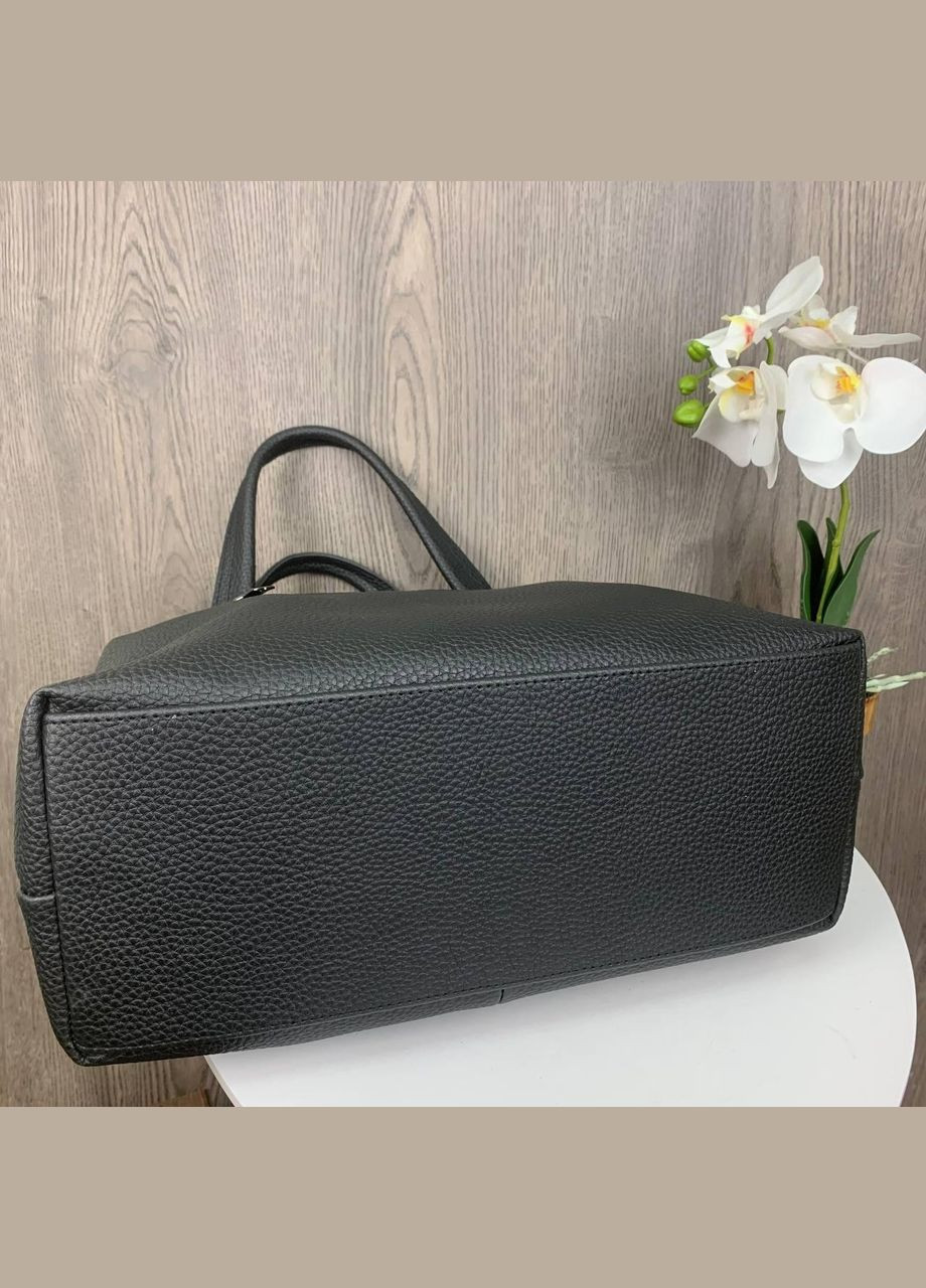 Большая женская сумка, городская сумка для девушек через плечо Черный No Brand (298997034)