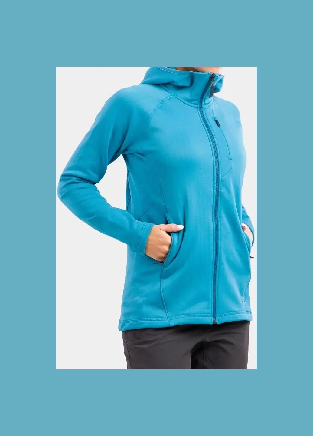 Флісова кофта W Factor Hoody Fjord Blue Black Diamond (327431369)