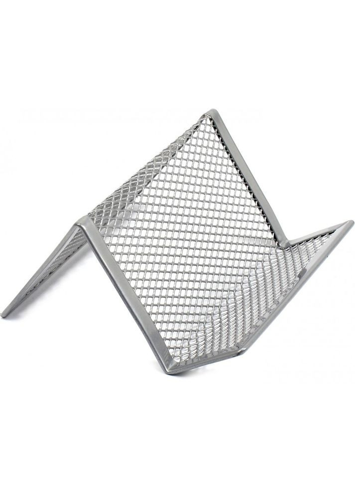 Подставка для визиток 95х80х60мм металлическая серебристая (12) 2114-03 Axent (322499718)