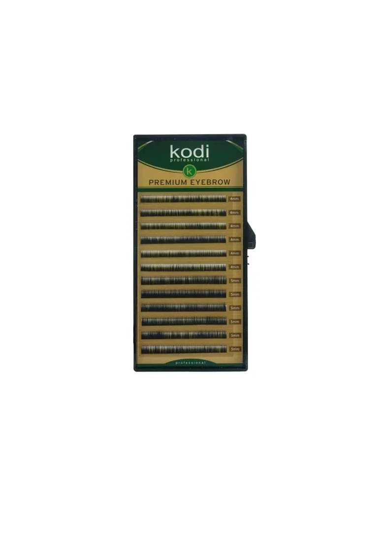 Брови KODI Straight Curl Чорні 12 рядів (0,06 4-5 мм) Kodi Professional (389304791)