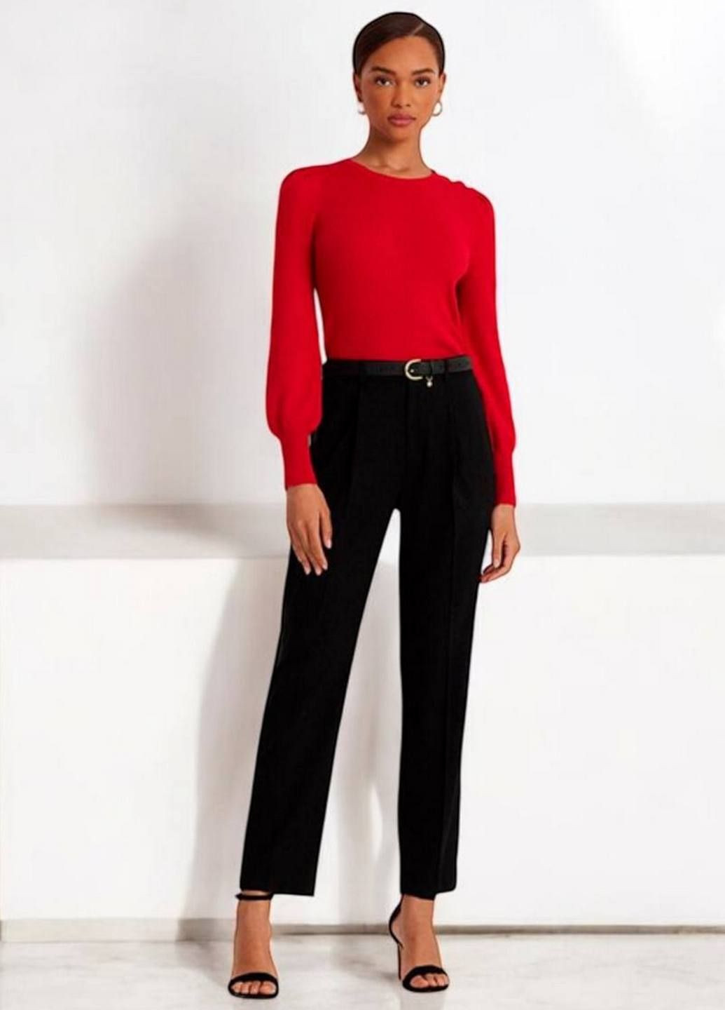 Бордовый свитер Etam