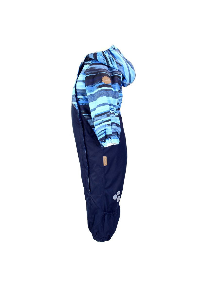 Темно-синяя комбинезон golden blue pattern/navy, полиэстер, р.74, темно-синий с синим () Huppa 36080010-90535-074