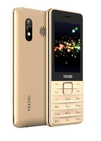 Телефон T454 Dual SIM 2симковий кнопковий золотистий Tecno (293346431)