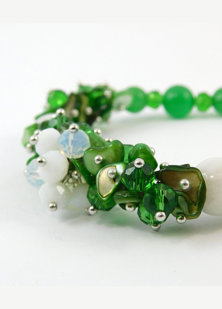 Браслет "Глаза леса" Адуляр, Кошачий глаз, Перламутр 15 Fursa fashion (322898013)