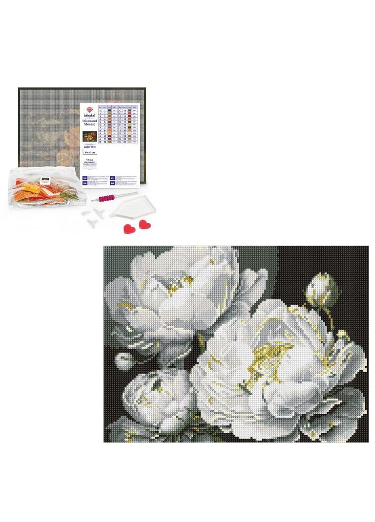 Алмазна мозаїка "Бездоганна краса" 30×40 см — елегантна картина для викладання (AMO8169) Ідейка (339402571)