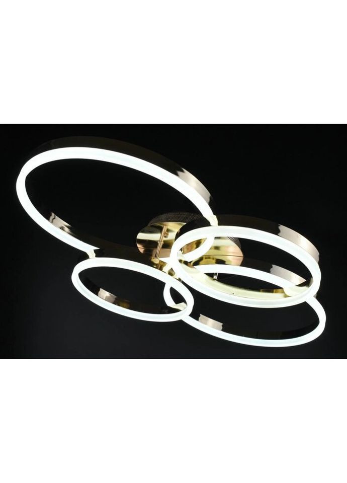 Люстра светодиодная потолочная LED светильник для квартиры на потолок лэд с пультом 27097 Золото 11х63х83 см. Sunnysky (335975380)