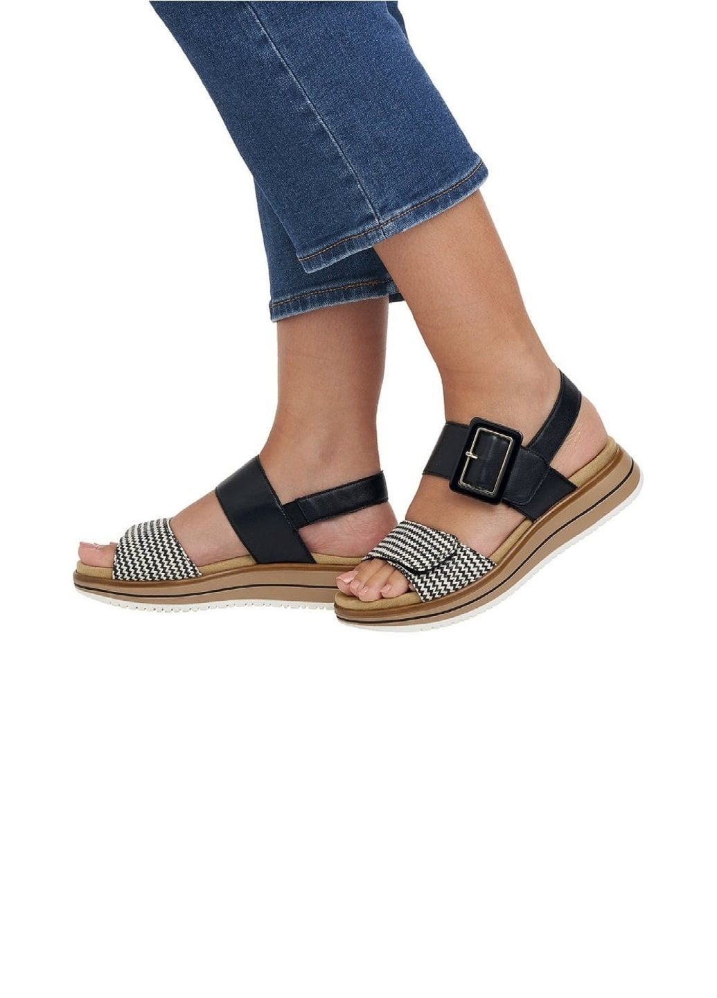 Черные босоножки Remonte