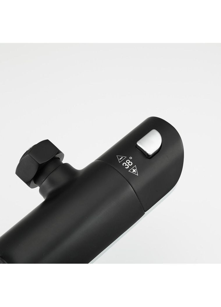 Душевая система с термостатом G2403-56, излив - переключатель на лейку 3 режима, черный/хром GAPPO (372994978)