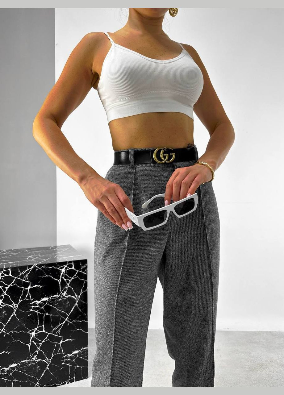 Жіночі теплі штани колір сірий р.46/48 443904 New Trend (288050558)