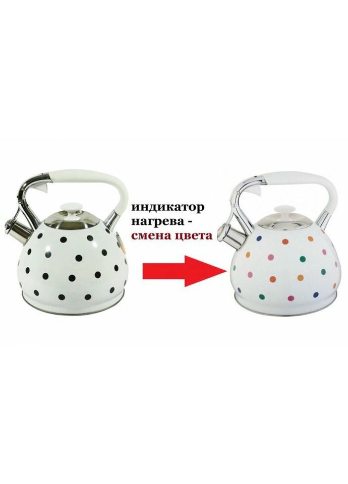 Чайник со свистком с индикатором нагрева EB-1908 3 л Edenberg (296661033)