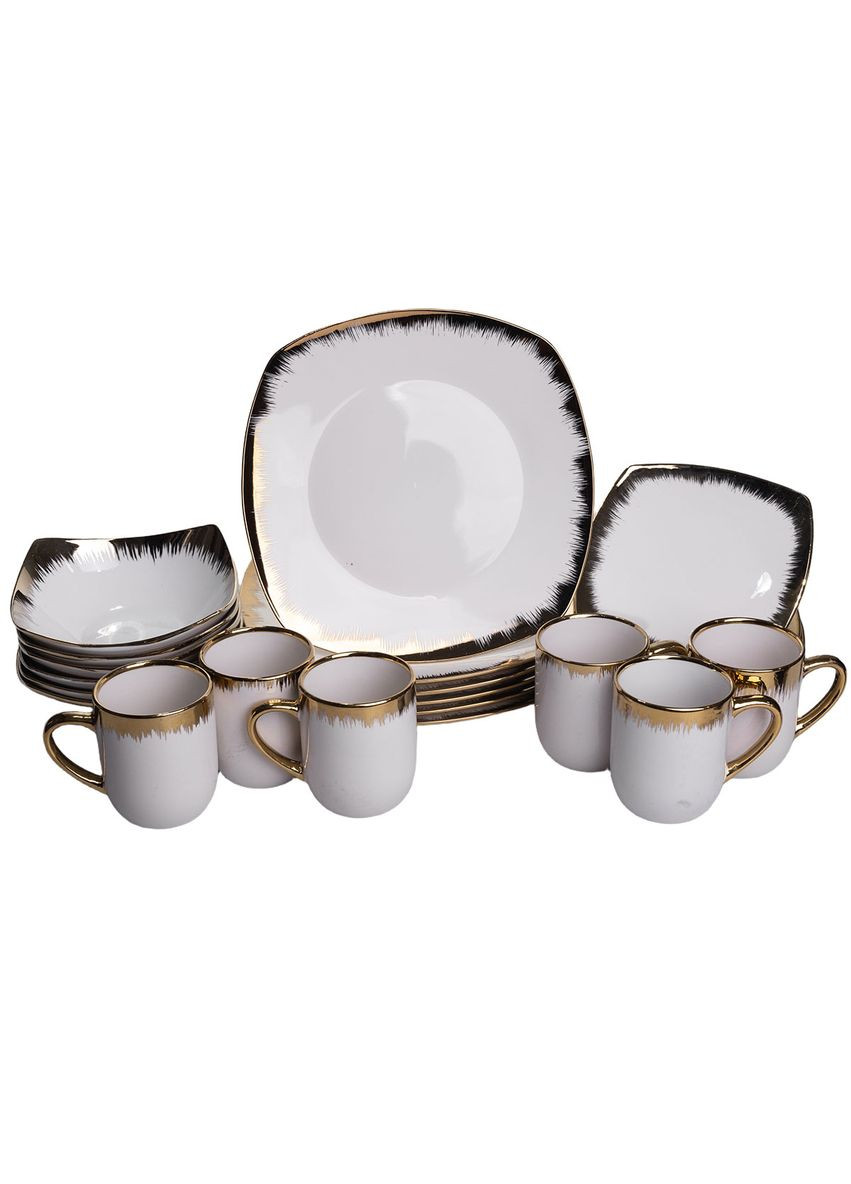 Столовый сервиз фарфоровый Luxury Golden 24 предмета на 6 персон Yiwu (368766095)