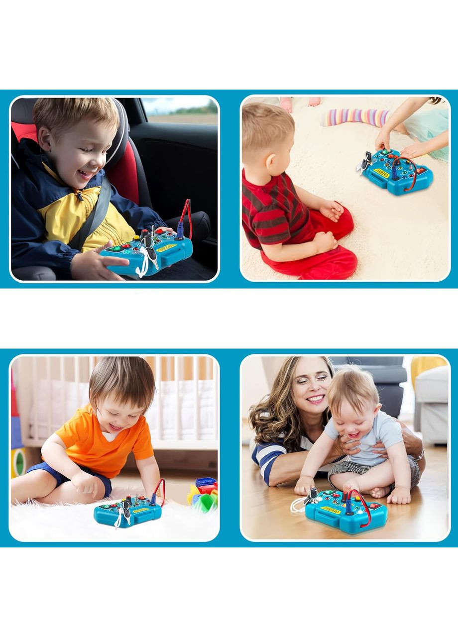 Развивающая игрушка бизиборд "Проводочки" Монтессори A-Toys (366027061)