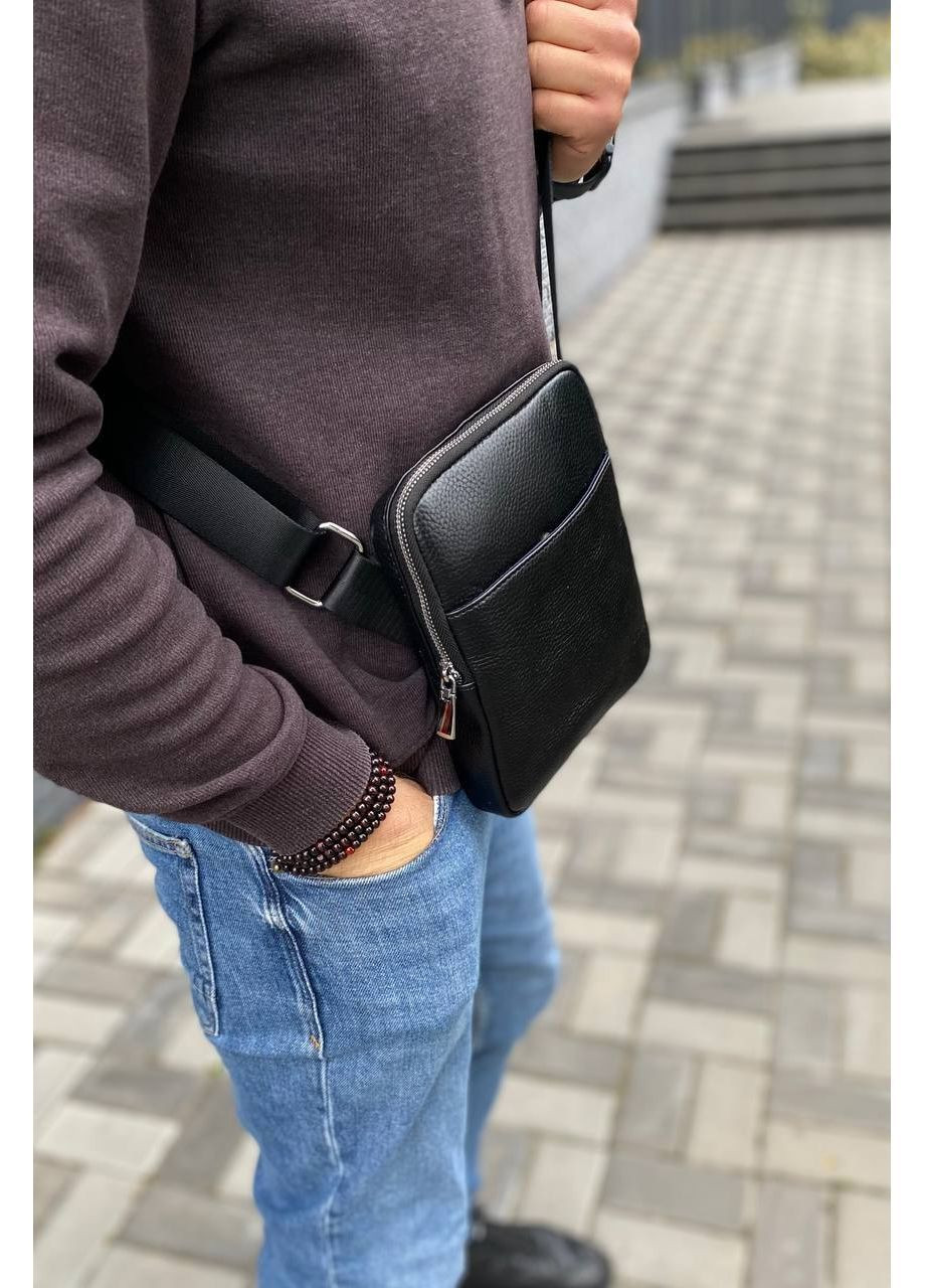 Чоловіча сумка з натуральної шкіри месенджер планшетка Tablet mini 21 х 17 х 3 No Brand (366420843)