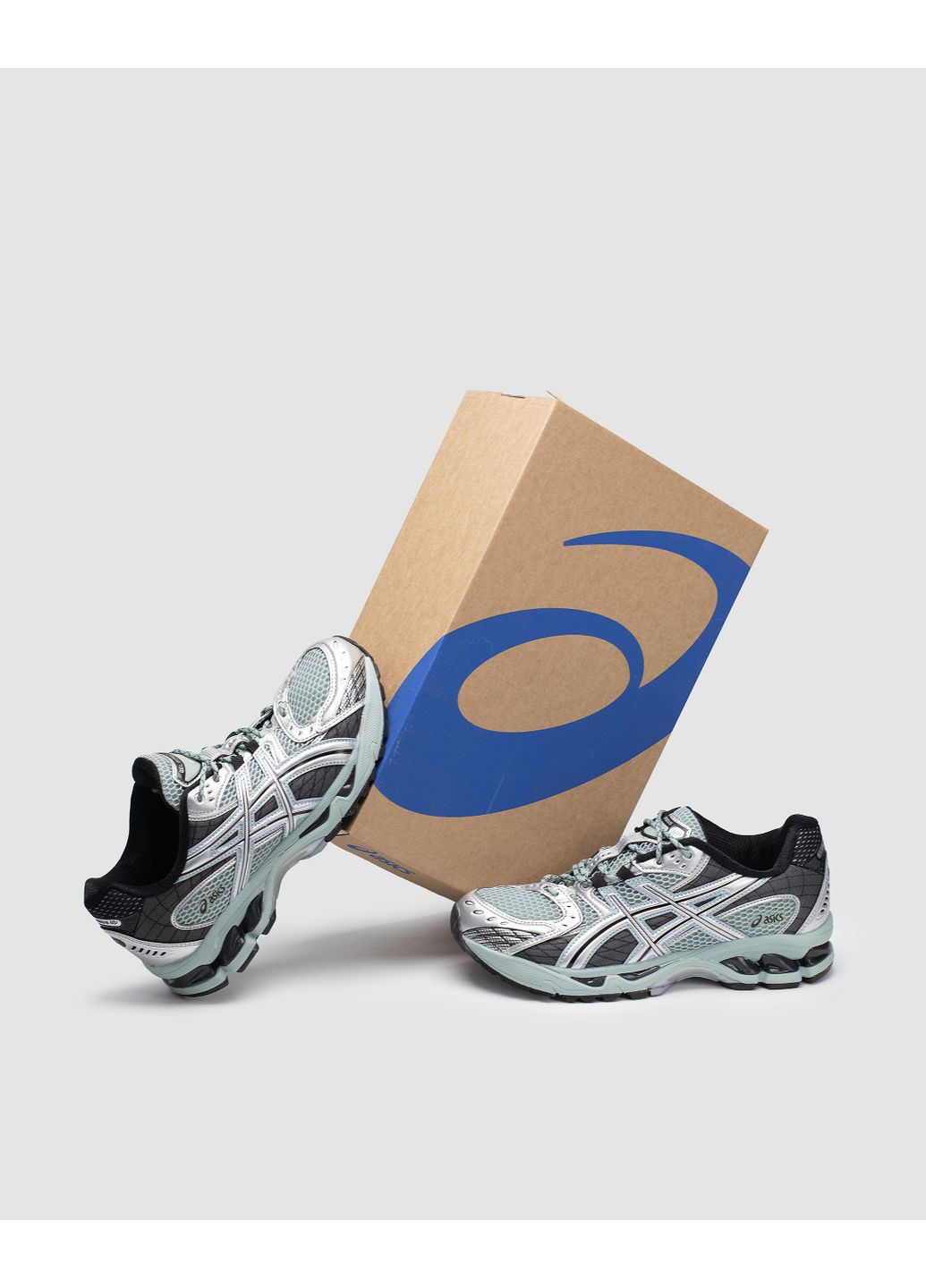 Комбіновані Осінні кросівки чоловічі asics gel-nimbus 10.1 ocean haze / pure silver асікс гель німбус 10.1 No Brand