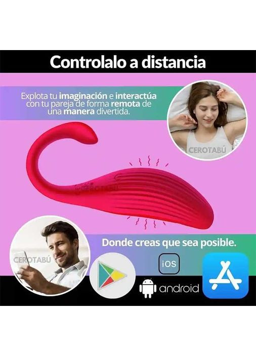 Яскраве смарт віброяйце Love Spouse червоного кольору. Смарт віброяйце для мастурбації та любовних ігор із партнером China (360603952)