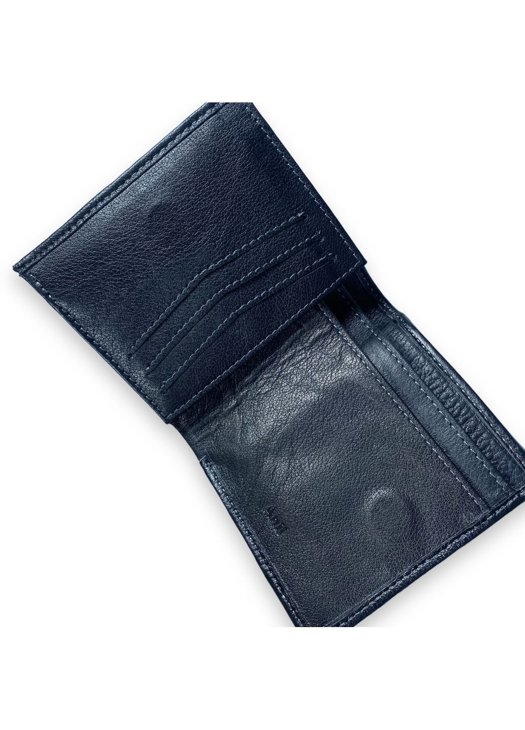 Гаманець чоловічий шкіряний 2 відділення для купюр 3 для карток розмір: 10.5*10*3 см чорний Anil (266911540)
