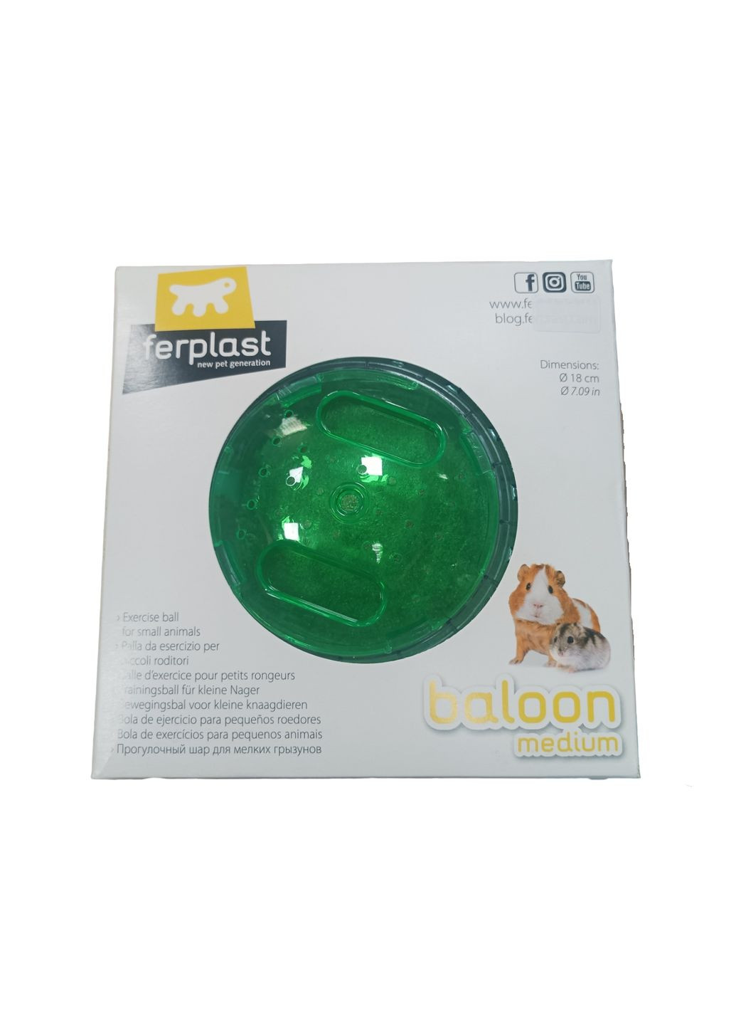 Кулька PA 5222 Ballon Medium для хом'яків Ferplast (267726971)