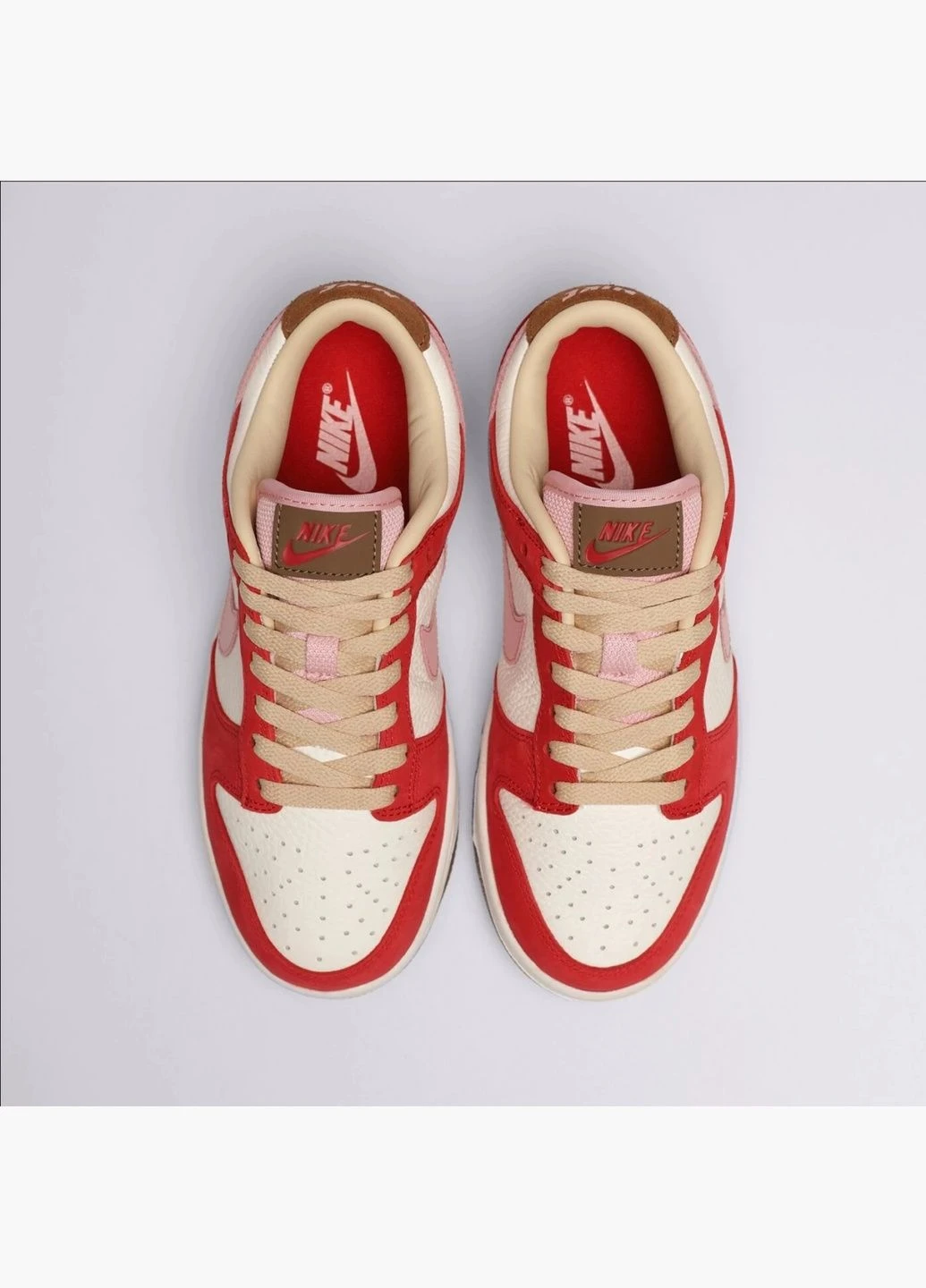 Кросівки жіночі Dunk Low Prm White/Red FB7910-600 Nike білі (335012563)
