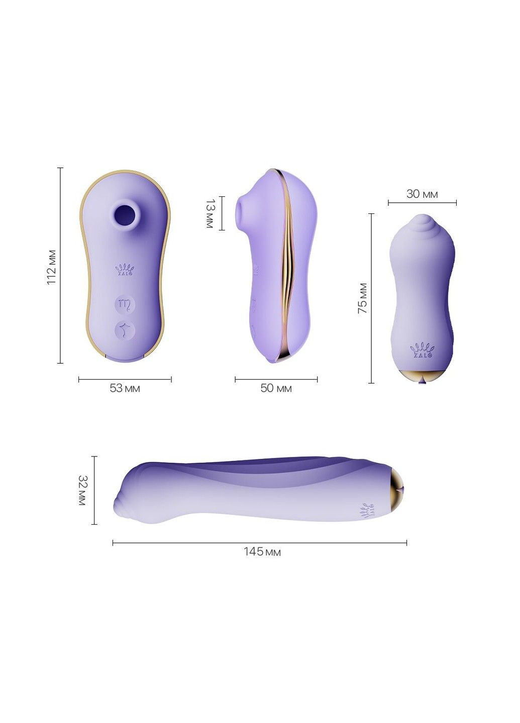 Набор 3 в 1 UNICORN Set Violet виброяйце пульсатор вакуумный стимулятор многофункциональный вибратор Zalo (298349958)