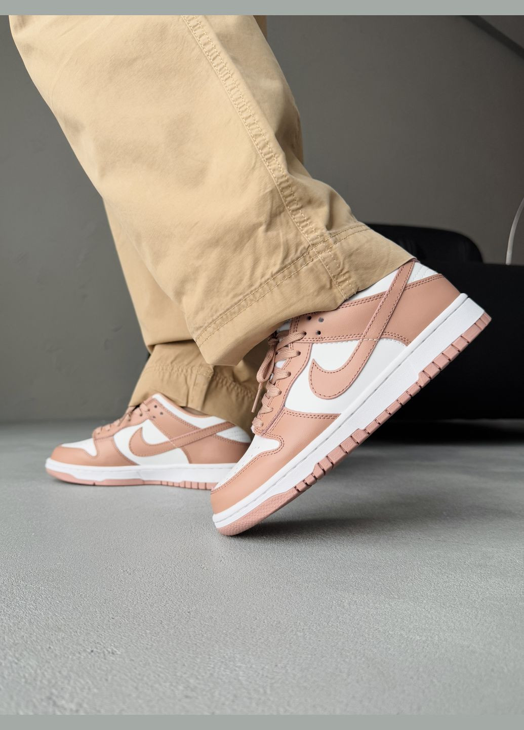 Кросівки жіночі Nike SB Dunk Low Brown White | Найк СБ Данк коричневі No Brand коричневі демісезони (340055410)