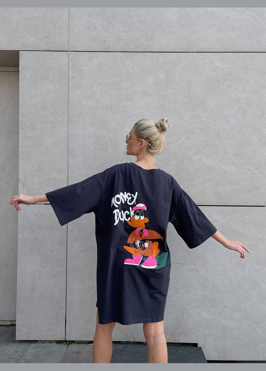 Футболка-платье с принтом Adelante - (325403774)