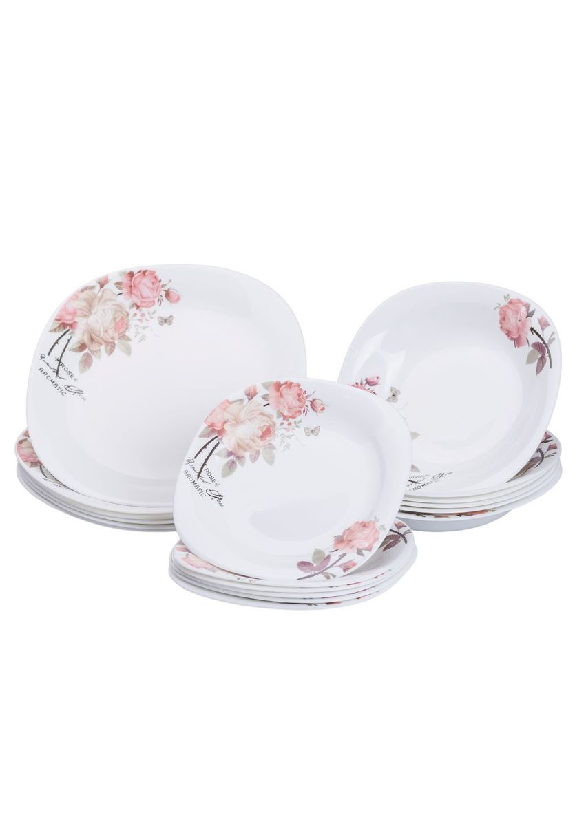 Столовый сервиз керамический на 6 персон 18 тарелок белый Jooki (358705514)