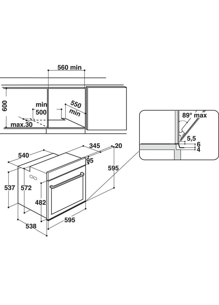 Духовой шкаф FI7 861 SH BL HA HOTPOINT-ARISTON (306718149)