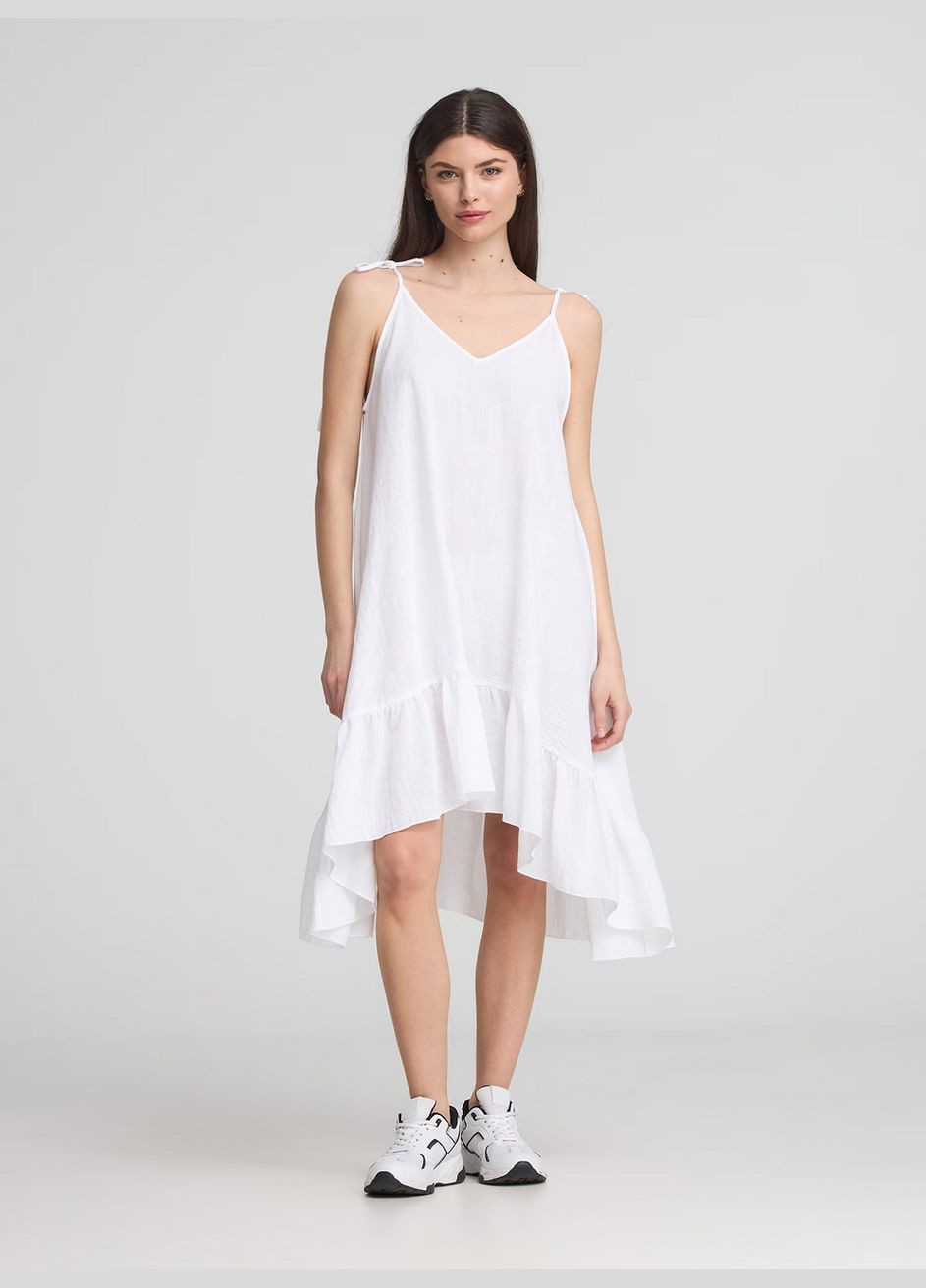 Белое повседневный платье жен Terranova однотонное