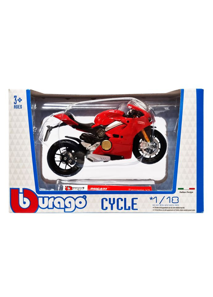 Дитяча модель Мотоцикла "DUCATI Panigale V4" 18-51030-5 масштаб 1:18 Bburago (307926344)