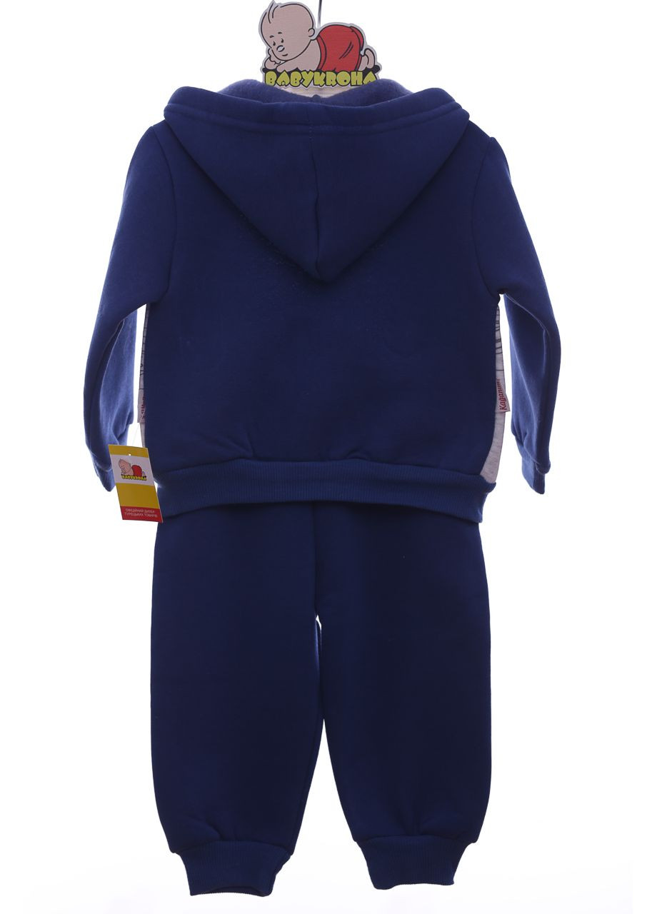 Комбинированный демисезонный костюм на флисе для мальчика трикотажный farmer синий 68 см (26100) Enzo Minix