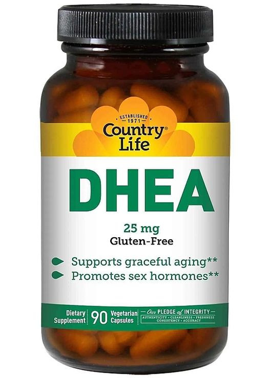 Дієтична добавка "Дегідроепіандростерон", 25 мг DHEA 25 mg 90шт (1555532-44909794) Country Life (368657720)