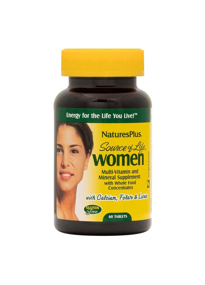 Вітаміни та мінерали Source of Life Women, 60 таблеток Natures Plus (333989121)