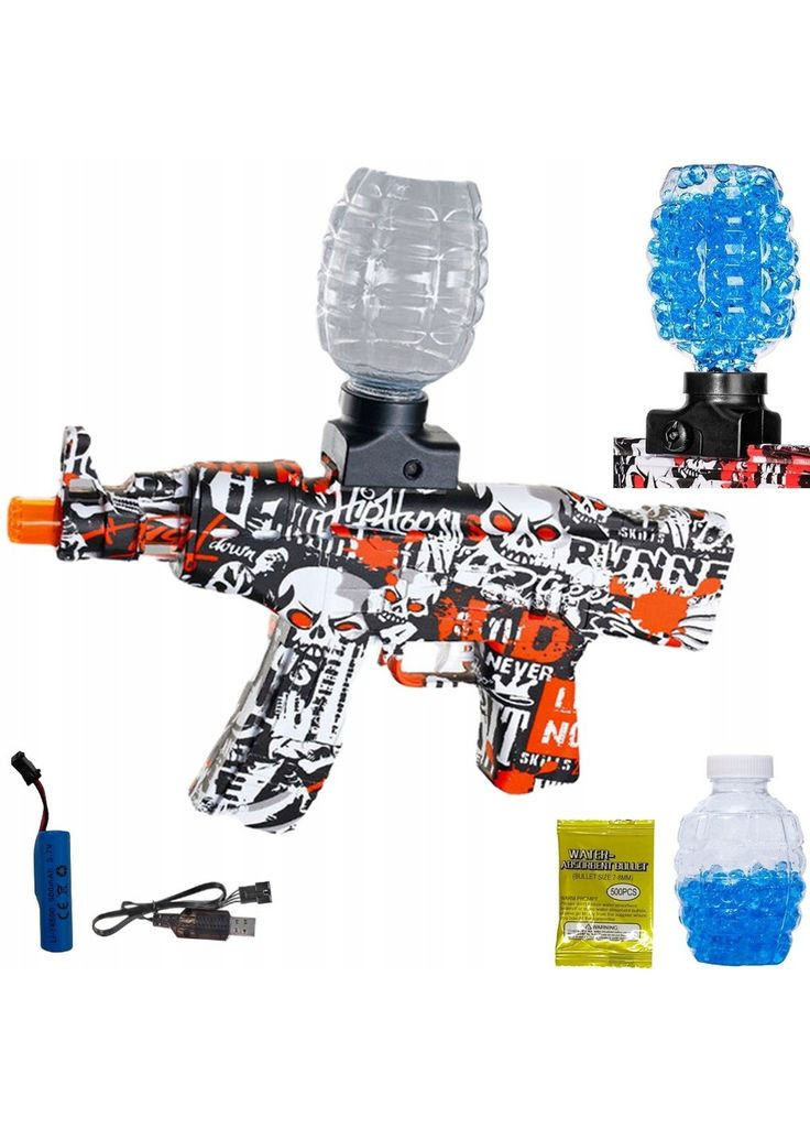 Автоматический гелевой бластер M4 ST620 (бело-красный) / детский автомат на гелевых шариках China (354827491)