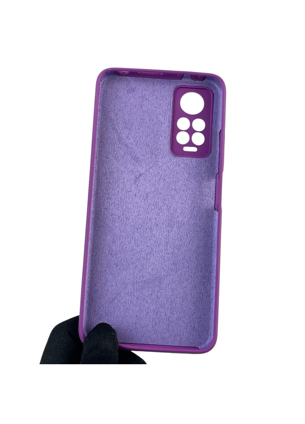 Чохол для Redmi Note 11 Pro 4G силіконовий з мікрофіброю нековзний на сяомі редмі нот 11 про 4г фіолетовий Xiaomi (366387779)