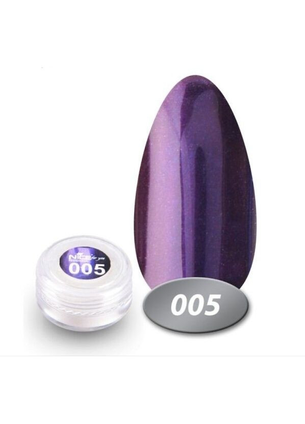 Дзеркальна пудра для нігтів 005 фіолетовий хром 1 г Nice (314932681)