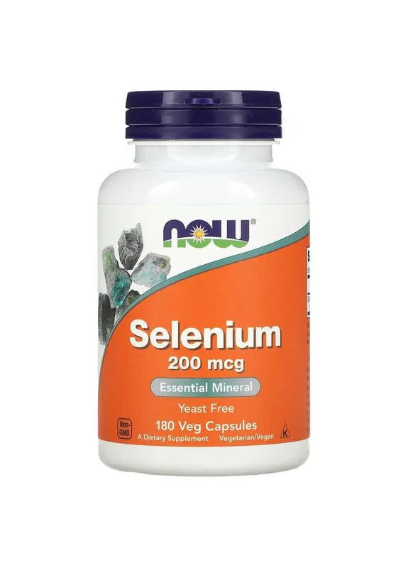 Селен "Selenium", 200 мкг, 180 капсул Now Foods (361117347)