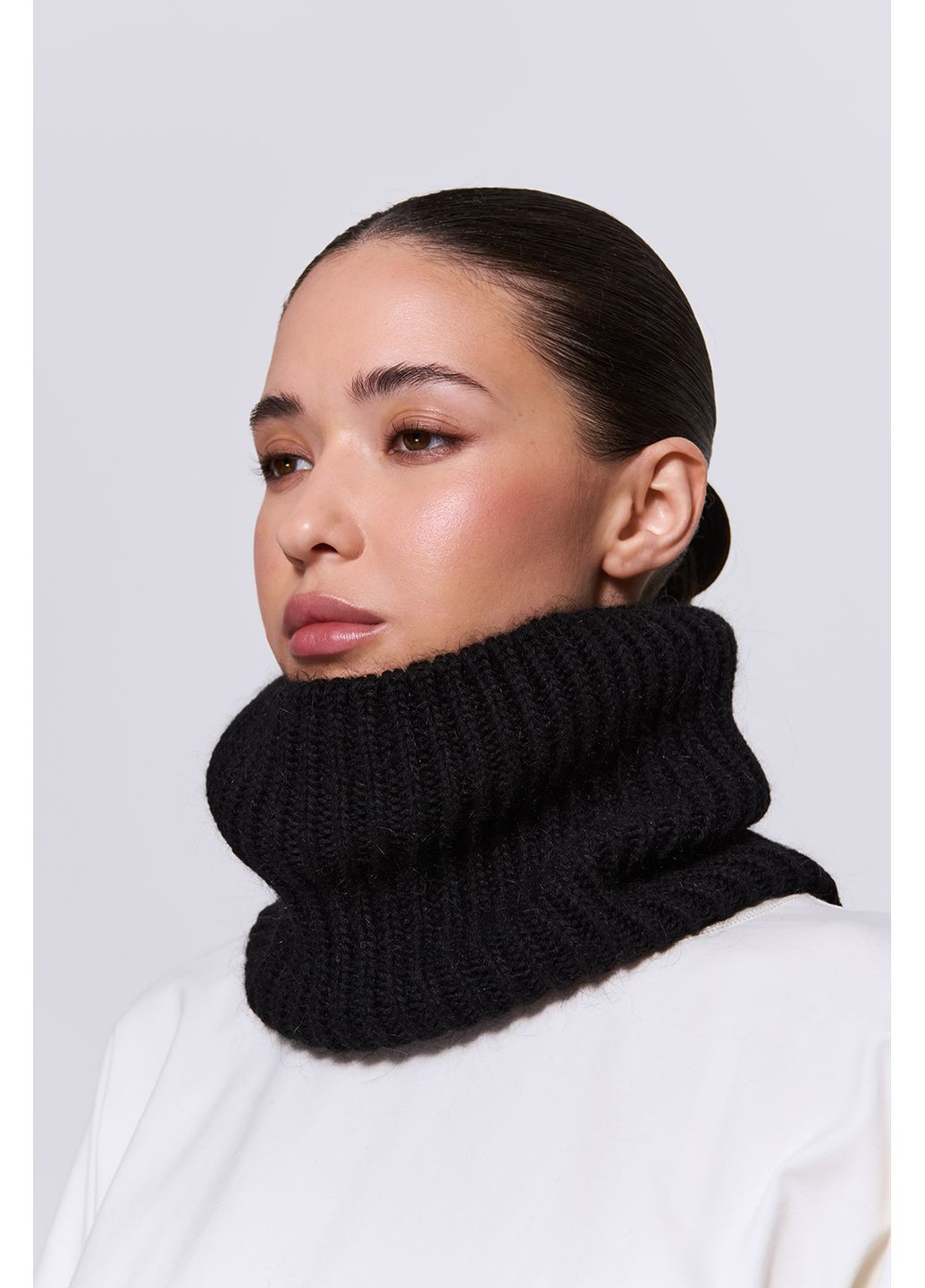 Баф из ангоры удлинен one size Айвори 9192 Papaya (317417123)