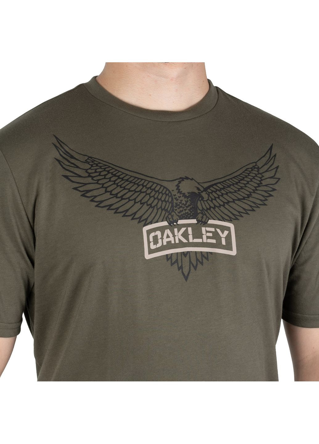 Футболка с рисунком SI Eagle Tab Tee Tundra Oakley (359368891)