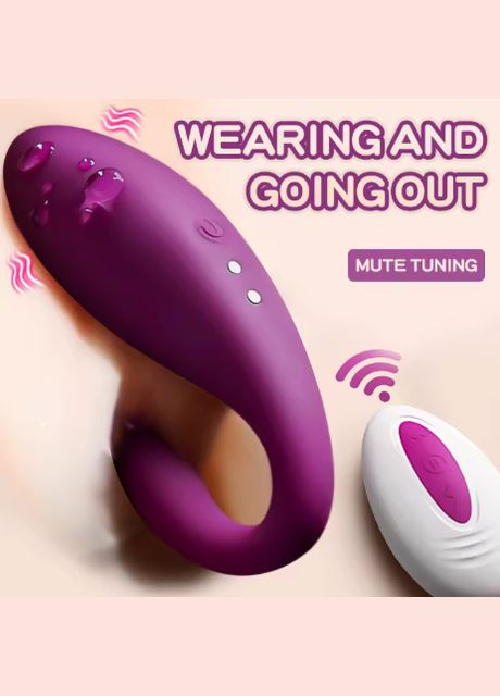 Смарт-вібратор для пар U-подібної форми Wo-sex Kitty APP, 7 режимів No Brand (326603153)