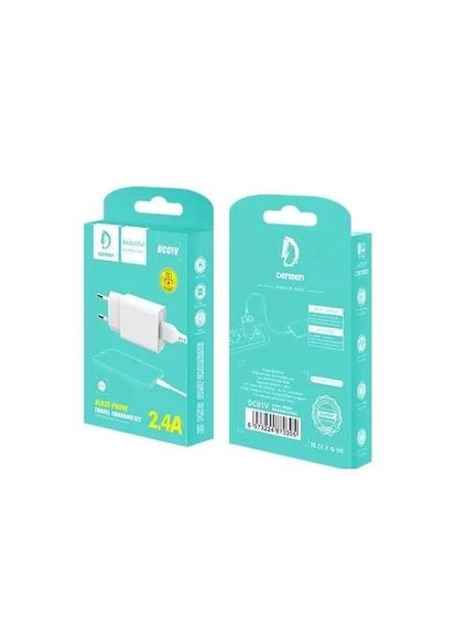 Адаптер питания DC01V + кабель Micro USB (5V/2.1A/1USB) Denmen (362452872)