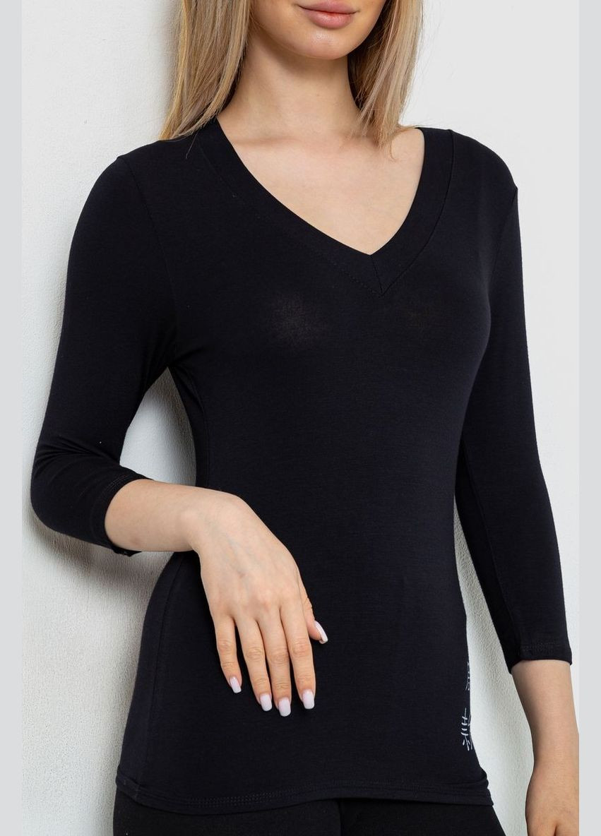 Женский лонгслив укороченный с рукавом 3/4 Ager 186R508 - (293849927)