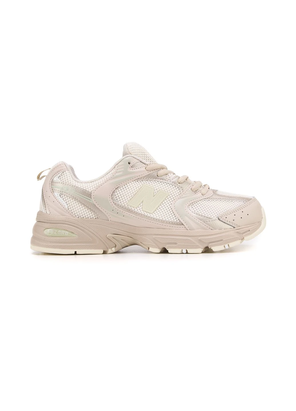 КРОССОВКИ ЖЕНСКИЕ NEW BALANCE 530 BEIGE НЬЮ БЕЛАНС 530 No Brand бежевые демисезоны (368647117)