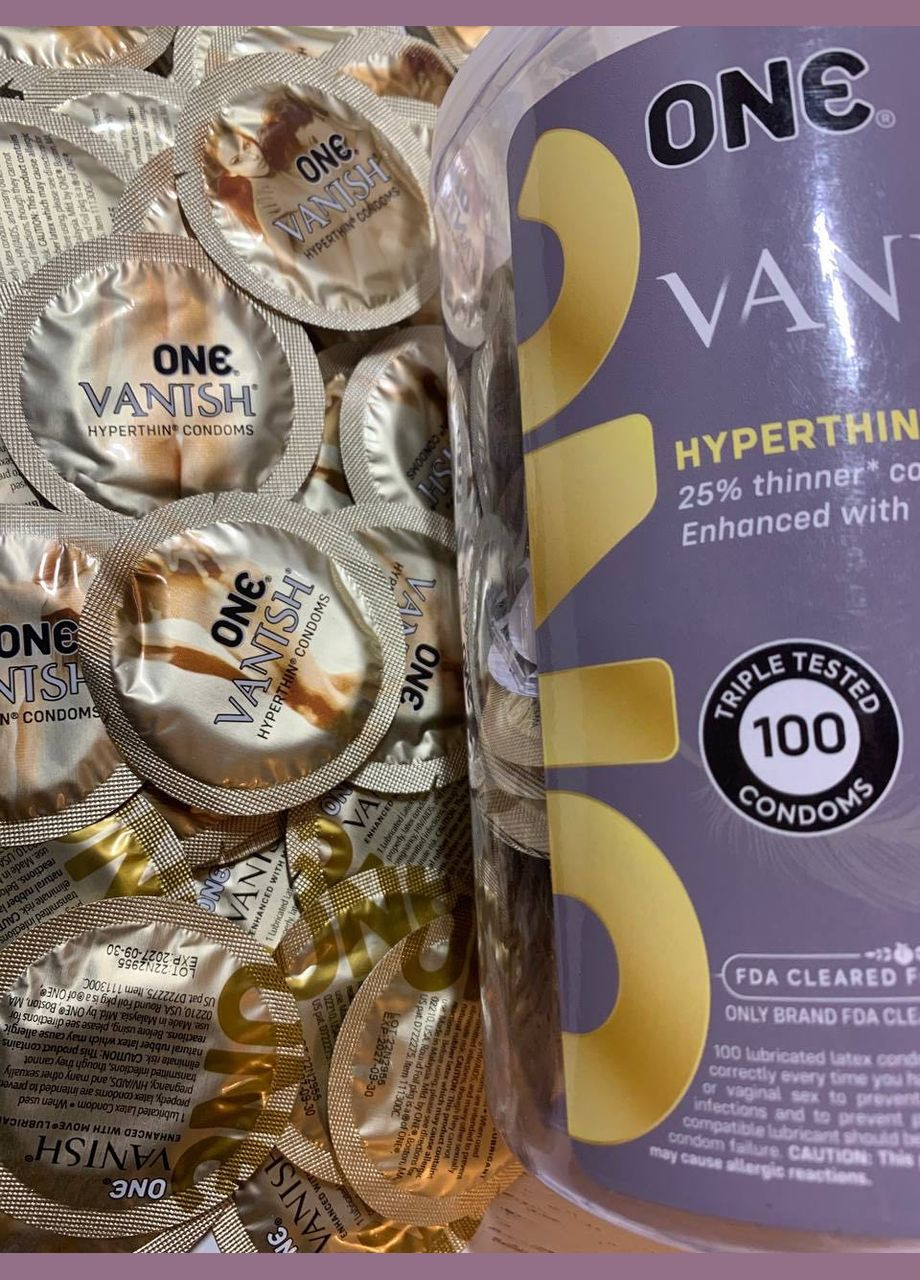 Презервативи гіпертонкі презервативи зі США One Vanish Hyperthin (329909787)