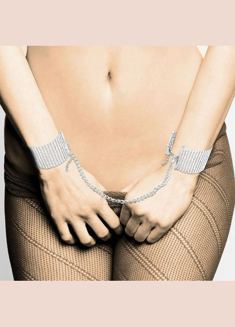 Наручники Desir Metallique Handcuffs – Silver, металлические, стильные браслеты Bijoux Indiscrets (297587498)