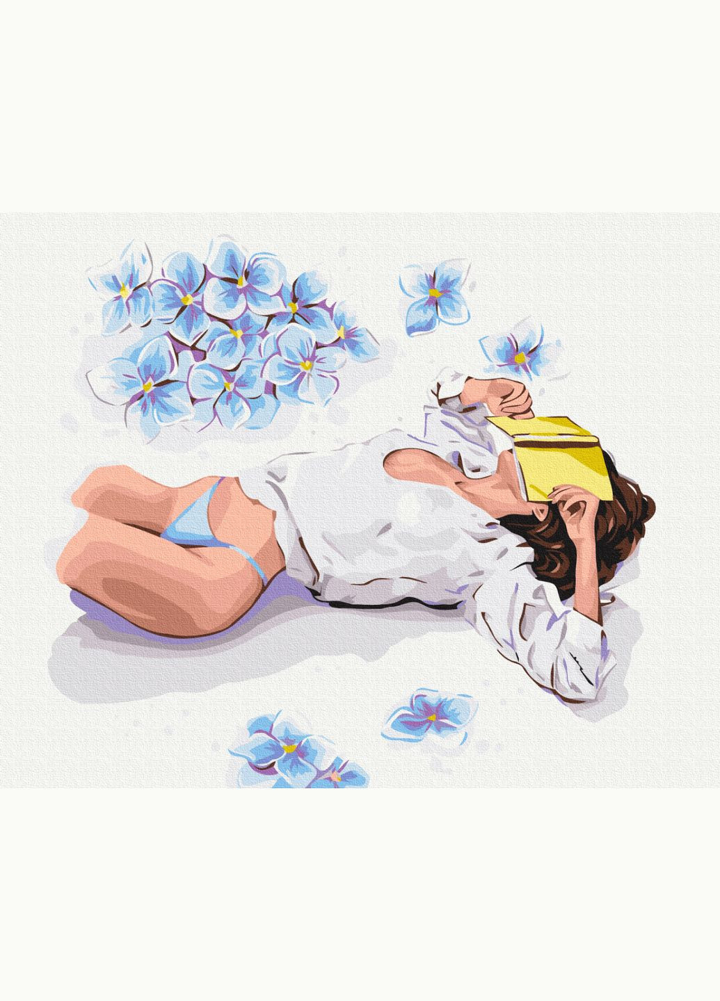 Картина по номерам " Перерыв на чтение © Alla Berezovska " 48x60 см Brushme (371804832)