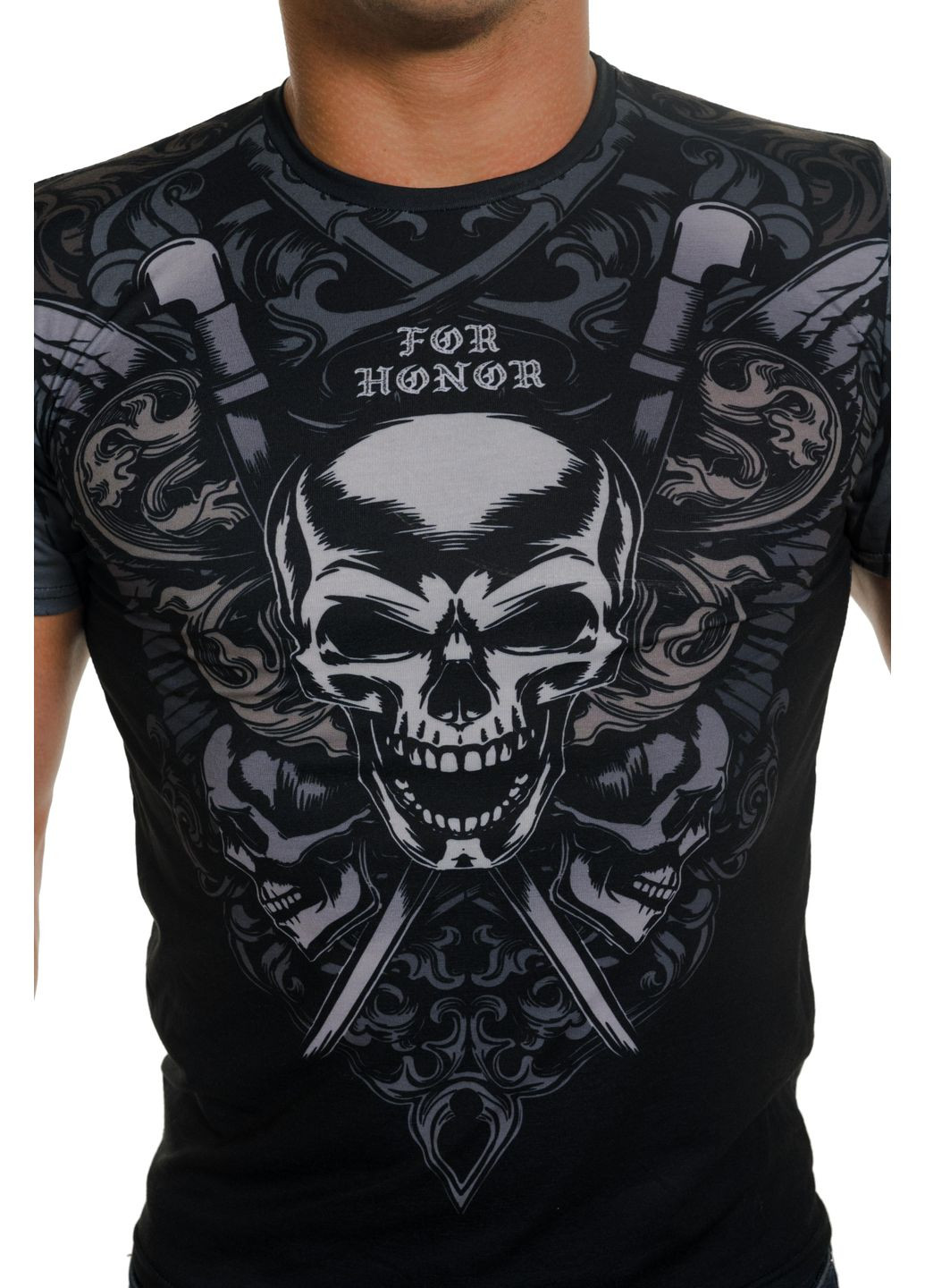 Чорна футболка for honor tm black (019893) Berserk Sport