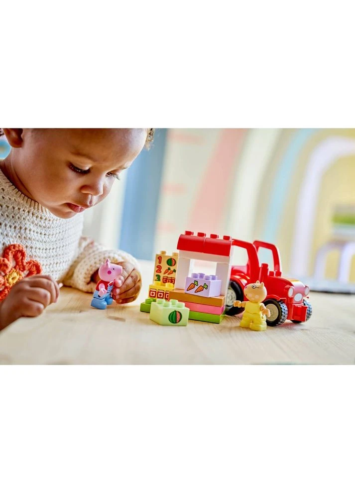 Конструктор DUPLO Peppa Pig Трактор та ринок 18 ел (10468) Lego (381333969)